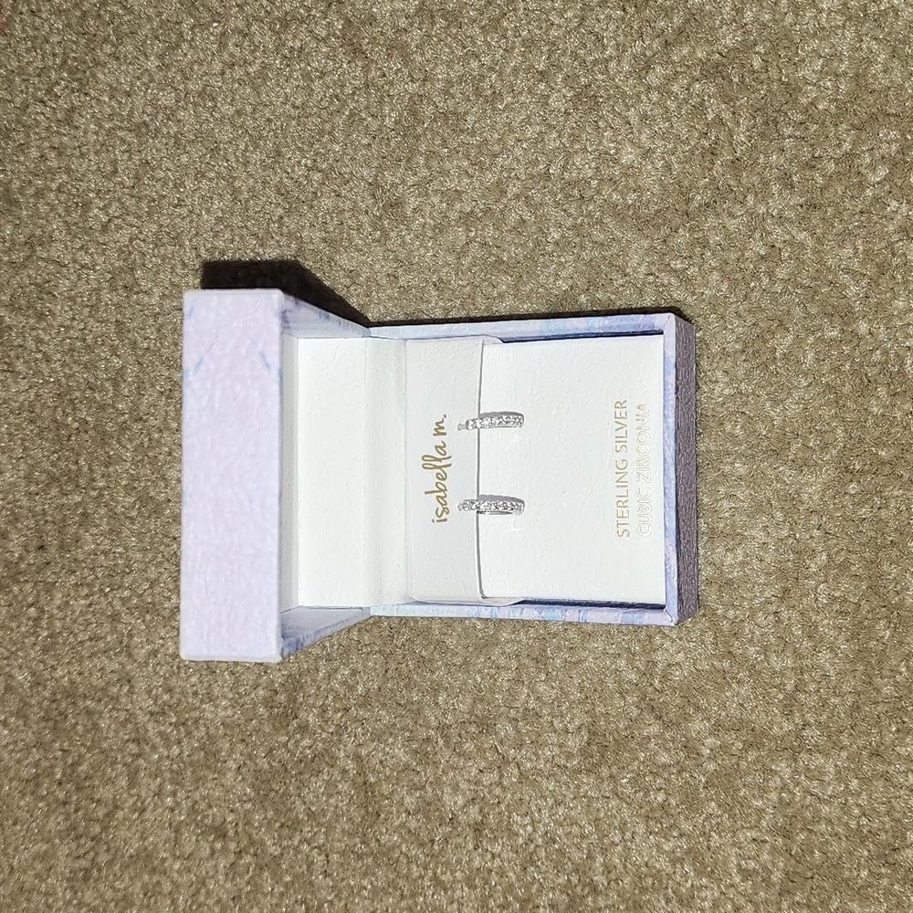 Isabella M. Sterling Silver Hoops